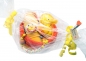 Preview: Babygeschenk "Windelbaby Ente" mit Kuschel-Ente gelb