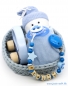 Preview: Babygeschenk "Windelbaby Spielzeug Auto Goki" Blau Edition