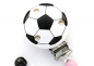 Preview: Schnullerkette mit Namen "Fußball und Stern" Girls Edition